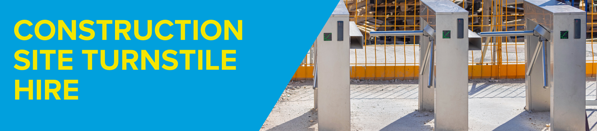 construction site turnstile hire