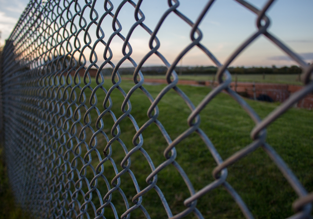 Chain link security fencing